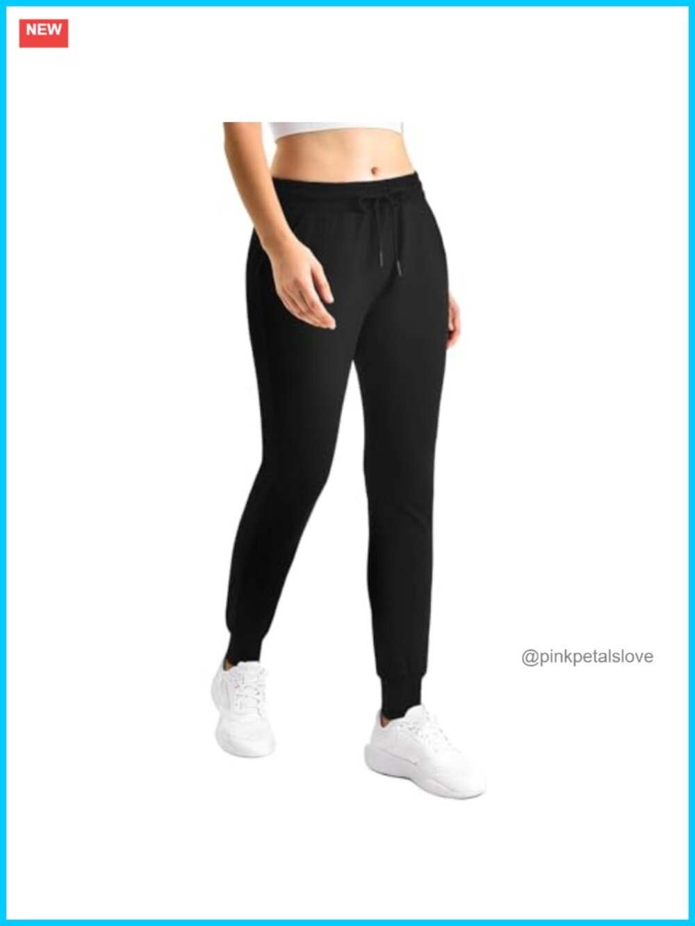 Women's Joggers Sweatpants with Pockets Polyester Spandex 4-Way Stretch